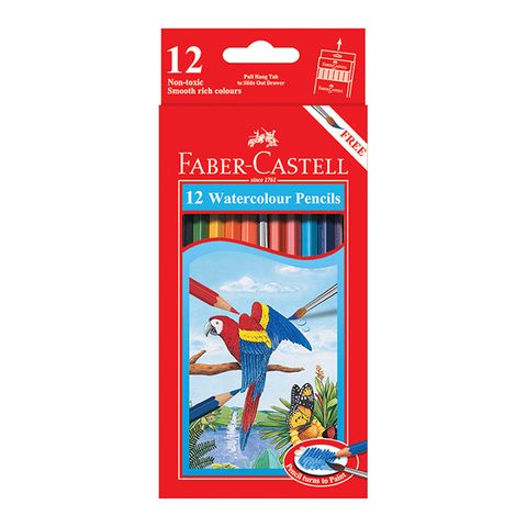 Bút Chì Màu Nước Parrot 12 Màu - Faber-Castell 114462