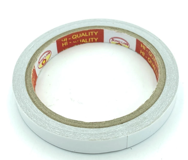 Băng Keo 2 Mặt 12 mm x 23 Yards