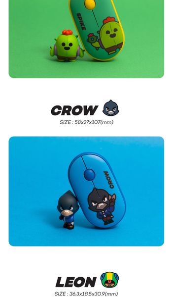 Chuột Không Dây Chống Ồn Brawl Stars Wireless Silence Mouse