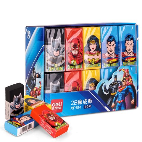 Gôm tẩy Deli in ấn hình anh hùng siêu nhân  XP104