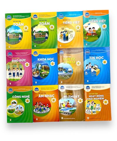Bộ Sách Giáo Khoa Bài Tập Lớp 4 - Bộ Chân Trời Sáng Tạo (12 CUỐN )