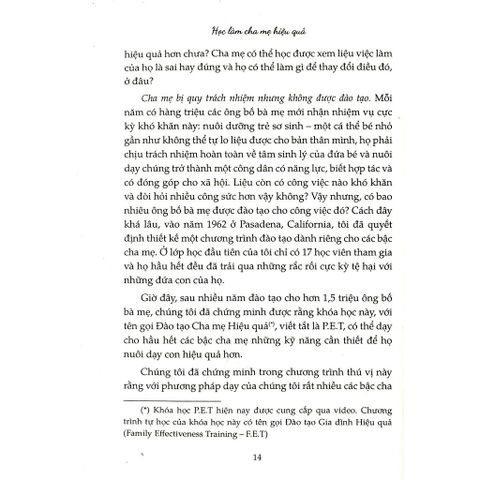 Học Làm Cha Mẹ Hiệu Quả TB