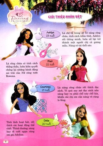 Barbie -Sách Tô Màu 12 Nàng Công Chúa Thích Khiêu Vũ