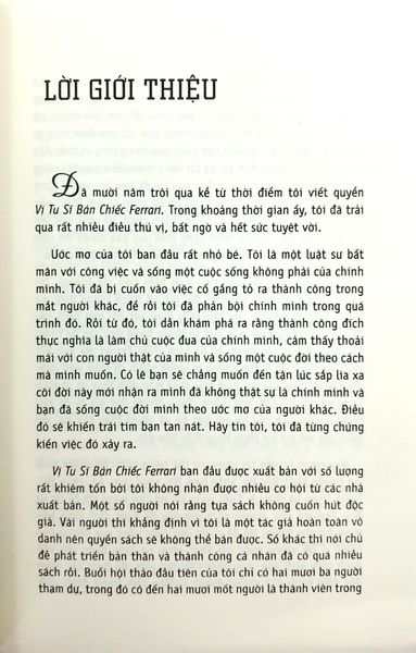Vị Tu Sĩ Bán Chiếc Ferarri