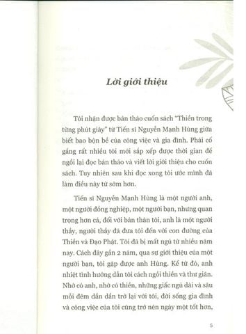 Thiền Trong Từng Phút Giây