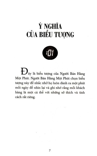 NGƯỜI BÁN HÀNG MỘT PHÚT