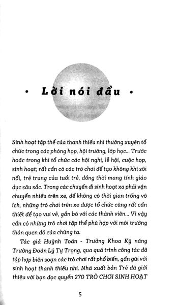 162 trò chơi sinh hoạt tập thể  trong phòng