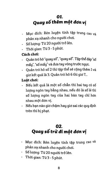 162 trò chơi sinh hoạt tập thể  trong phòng