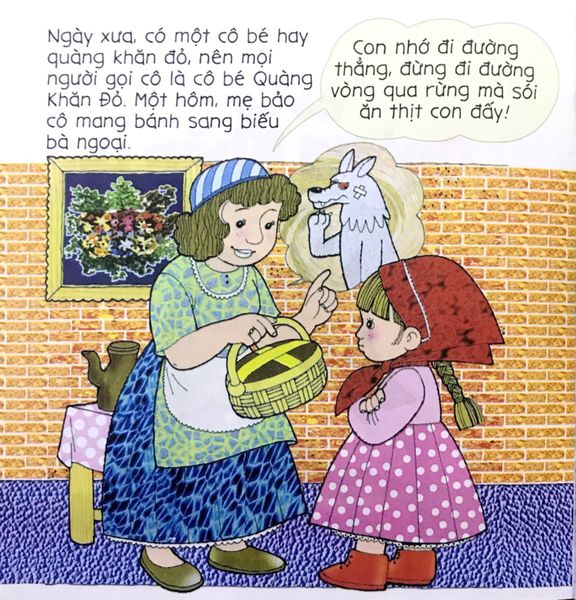 Bé tập kể chuyện - Cô bé quàng khăn đỏ