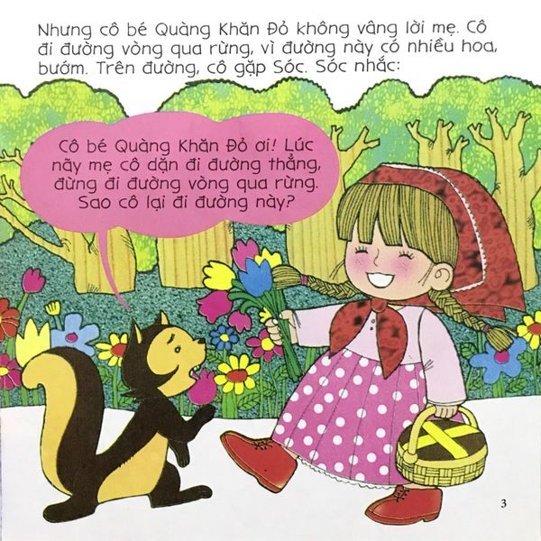 Bé tập kể chuyện - Cô bé quàng khăn đỏ