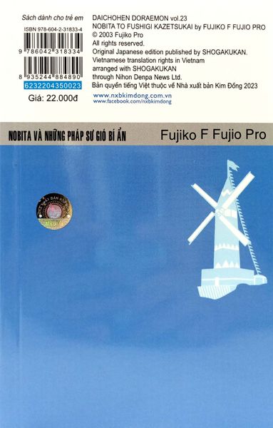 Doraemon - Tập 23 - Nobita Và Những Pháp Sư Gió Bí Ẩn (Tái Bản 2023)