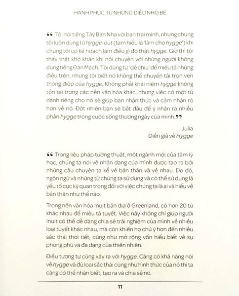 HYGGE - HẠNH PHÚC TỪ NHỮNG ĐIỀU NHỎ BÉ