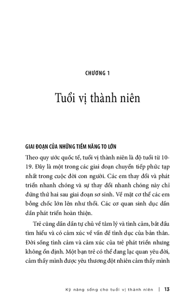 Kỹ năng sống cho tuổi vị thành niên