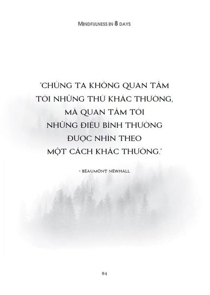 BÍ QUYẾT SỐNG TỈNH THỨC TRONG 8 NGÀY