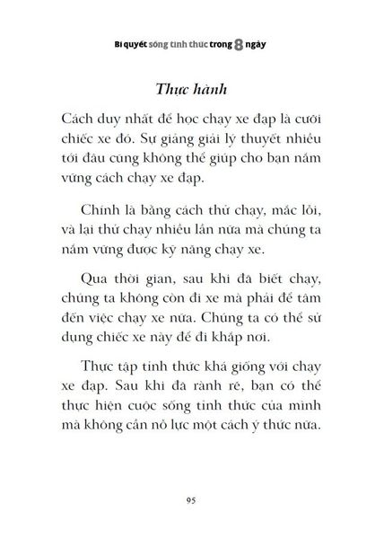 BÍ QUYẾT SỐNG TỈNH THỨC TRONG 8 NGÀY