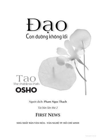 OSHO - ĐẠO CON ĐƯỜNG KHÔNG LỐI