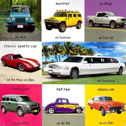 100 Phương Tiện Đầu Tiên Của Bé - Bộ Sách Từ Vựng Đầu Đời Cho Bé