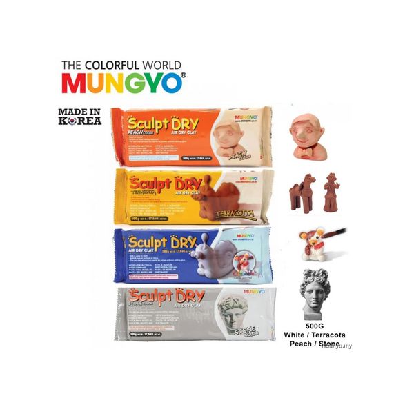 Đất sét mỹ thuật tự khô MUNGYO Hàn Quốc Air Dry Clay