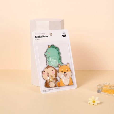 Móc treo không viền nhân vật hoạt hình - 3 cái