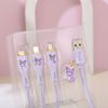 Dây cáp sạc nhanh 3in1 Sanrio-Kuromi