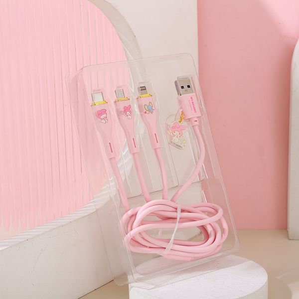 Dây Cáp Cạc Nhanh 3in1 Sanrio-My Melody