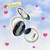 Gương mini 2 mặt cầm tay, gấp gọn, bỏ túi tiện dụng, gương mini trang điểm cute hình tròn
