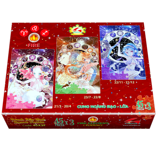 Xếp Hình 45 Mảnh (3 Trong 1)