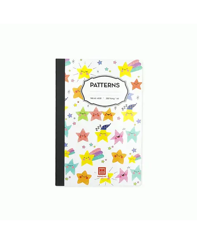 Sổ Bìa Bồi Patterns A4 200TR ĐL: 58/84 (5Q/LỐC)