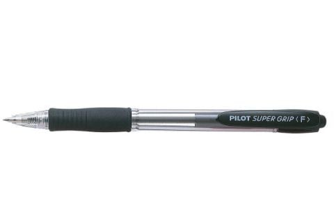 Bút Bi Bấm 0.7 mm Super Grip Rectractable - Pilot BPGP-10 R-F-B - Mực Đen