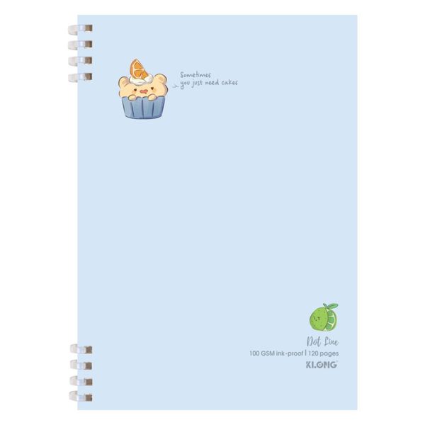 Sổ Dot Line lò xo nhựa mềm 2 đầu A5 120 trang 100/76