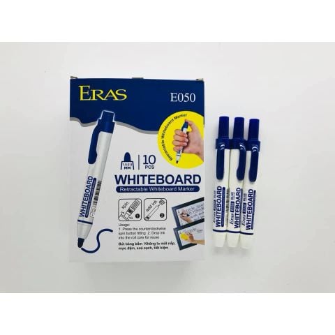 Bút lông bảng bấm Eras - Xanh E050