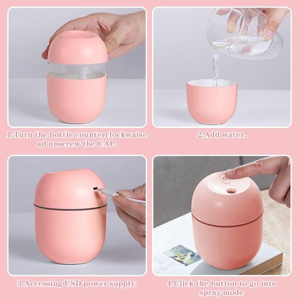 Máy Xông Tinh Dầu Mini USB - Phun Sương, Tạo Ẩm