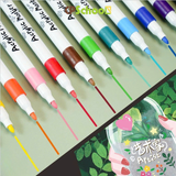 Bút màu Acrylic Marker mã 9102A Cao cấp, có 12/48 màu, bút sơn Acrylic chống nước vẽ trên mọi chất liệu