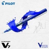 Bút Mực Nước Pilot 0.7mm Hi-Tech V7 Cartridge System - Mực Xanh - BXC-V7-L-BGD