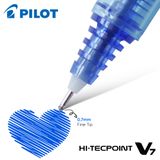 Bút Mực Nước Pilot 0.7mm Hi-Tech V7 Cartridge System - Mực Xanh - BXC-V7-L-BGD