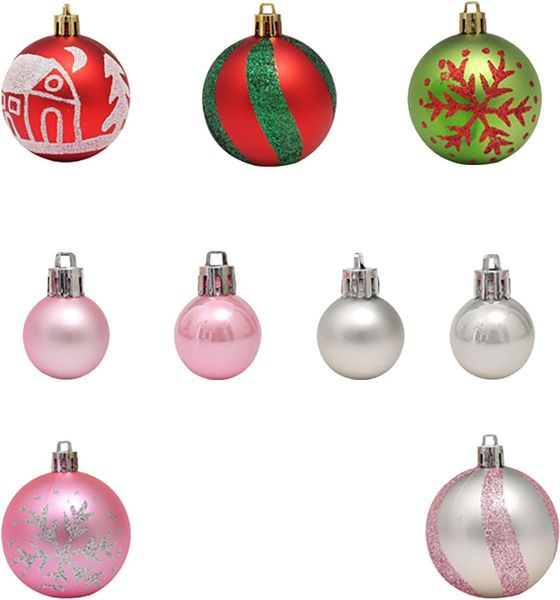 Hộp 40 Quả Châu Trang Trí Giáng Sinh