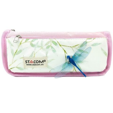 STACOM HỘP BÚT VẢI POLYESTER 2 NGĂN - CHUỒN CHUỒN PB-2011