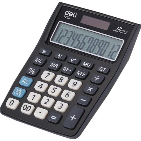 MÁY TÍNH 12 SỐ - XÁM E1238-GY