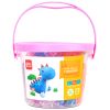 Hộp Đất Nặn 24 Màu Kèm 7 Khuôn Ngẫu Nhiên - Deli 7031-HO - Màu Hồng