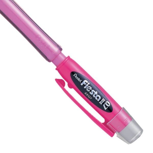 Bút Chì Kim Bấm 0.7 mm - Có Đệm Cao Su - Pentel AX127-B - Màu Đỏ