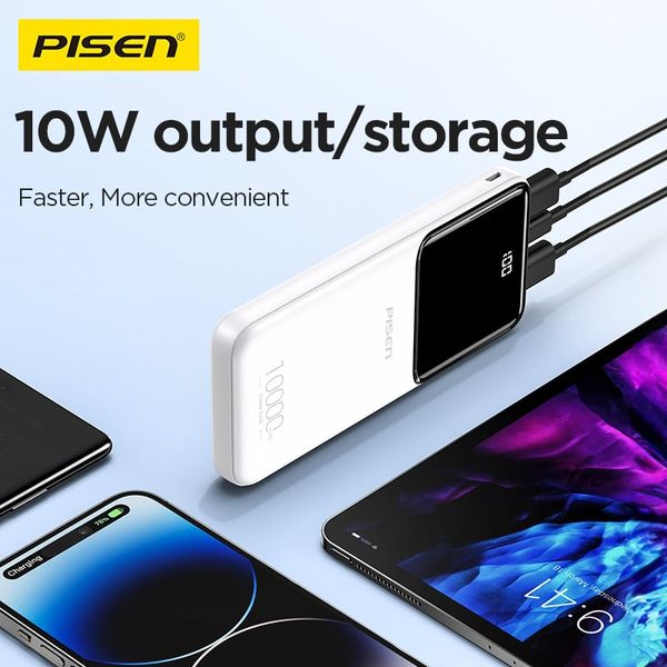 Sạc Dự Phòng PISEN Semi Mirror 10000mAh