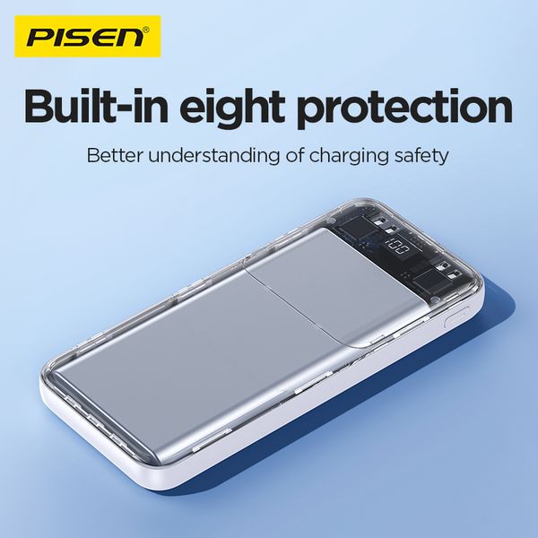 Sạc Dự Phòng PISEN Semi Mirror 10000mAh