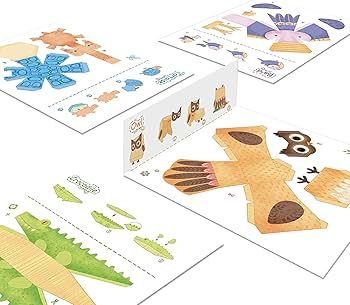 Đồ Chơi Gấp Giấy Origami 3D, Sáng Tạo, Khéo Tay Và Thông Minh Chủ Đề Động Vật KW-4003