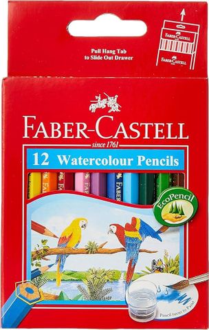 Chì Màu Nước Parrot - 12 Màu Ngắn - Faber-Castell