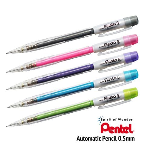 Bút Chì Bấm 0.5 mm Fiesta - Pentel AX105W - Đủ Màu