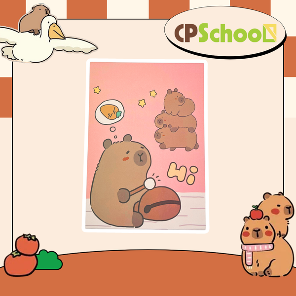 Gương gấp gọn Capybara đáng yêu