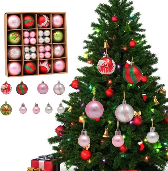 Hộp 40 Quả Châu Trang Trí Giáng Sinh