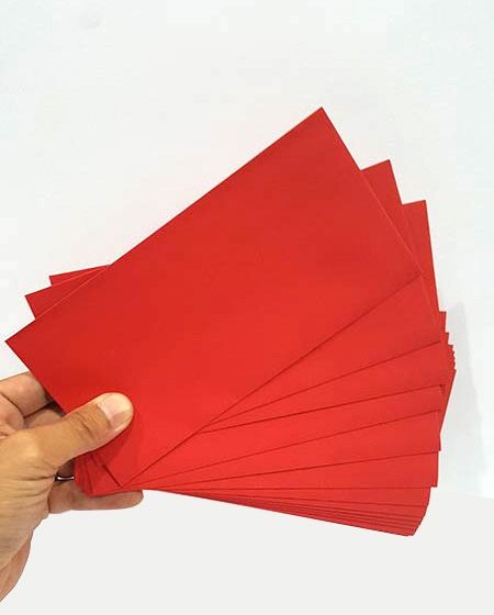 Bao Thư Toppoint Có Keo No.357 (8.9x17.8cm) - Màu Đỏ