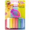 Đất Nặn Kiddy Clay 6 Màu + Khuôn Hình ST-50-6+SM (Mẫu Màu Giao Ngẫu Nhiên)