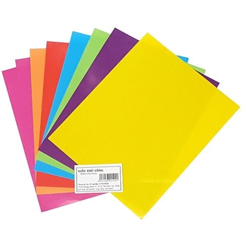 GIẤY MÀU THỦ CÔNG LỚN KHÔNG  KEO